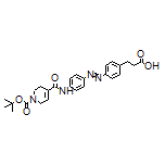 (E)-3-[4-[[4-(1-Boc-1,2,3,6-tetrahydropyridine-4-carboxamido)phenyl]diazenyl]phenyl]propanoic Acid