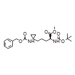 Methyl (S)-2-(Boc-amino)-5-[1-(Cbz-amino)cyclopropyl]pentanoate