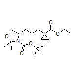 Ethyl (S)-1-[3-(3-Boc-2,2-dimethyloxazolidin-4-yl)propyl]cyclopropane-1-carboxylate