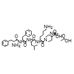 4-Amino-1-(D-phenylalanyl-D-phenylalanyl-D-leucyl-D-lysyl)piperidine-4-carboxylic Acid Acetate