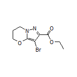 Ethyl 3-Bromo-6,7-dihydro-5H-pyrazolo[5,1-b][1,3]oxazine-2-carboxylate