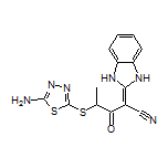 4-[(5-Amino-1,3,4-thiadiazol-2-yl)thio]-2-(1H-benzo[d]imidazol-2(3H)-ylidene)-3-oxopentanenitrile