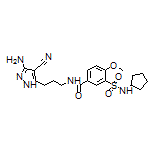 N-[3-(3-Amino-4-cyano-5-pyrazolyl)propyl]-3-(N-cyclopentylsulfamoyl)-4-methoxybenzamide