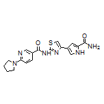 N-[4-(5-Carbamoyl-3-pyrrolyl)-2-thiazolyl]-6-(1-pyrrolidinyl)nicotinamide