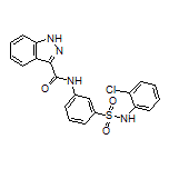 N-[3-[N-(2-Chlorophenyl)sulfamoyl]phenyl]-1H-indazole-3-carboxamide