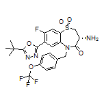 (R)-3-Amino-7-[5-(tert-butyl)-1,3,4-oxadiazol-2-yl]-8-fluoro-5-[4-(trifluoromethoxy)benzyl]-2,3-dihydrobenzo[b][1,4]thiazepin-4(5H)-one 1,1-Dioxide