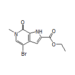 Ethyl 4-Bromo-6-methyl-7-oxo-6,7-dihydro-1H-pyrrolo[2,3-c]pyridine-2-carboxylate