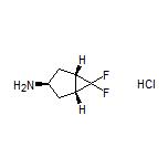 rel-(1R,3s,5S)-6,6-Difluorobicyclo[3.1.0]hexan-3-amine Hydrochloride