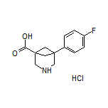 5-(4-Fluorophenyl)-3-azabicyclo[3.1.1]heptane-1-carboxylic Acid Hydrochloride