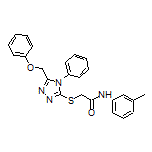 2-[[5-(Phenoxymethyl)-4-phenyl-4H-1,2,4-triazol-3-yl]thio]-N-(m-tolyl)acetamide