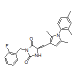 5-[[1-(2,4-Dimethylphenyl)-2,5-dimethyl-3-pyrrolyl]methylene]-3-(2-fluorobenzyl)imidazolidine-2,4-dione