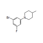 1-(3-Bromo-5-fluorophenyl)-4-methylpiperidine