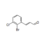 (E)-3-(2-Bromo-3-chlorophenyl)acrylaldehyde