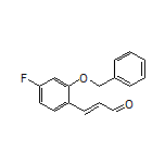 (E)-3-[2-(Benzyloxy)-4-fluorophenyl]acrylaldehyde