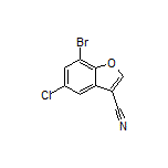 7-Bromo-5-chlorobenzofuran-3-carbonitrile