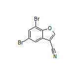 5,7-Dibromobenzofuran-3-carbonitrile