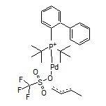 Trifluoromethanesulfonato(2-di-t-butylphosphino-1,1’-biphenyl)[(1,2,3- η)-(2E)-2-buten-1-yl]palladium(II)