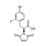 (S)-3-(4-Bromo-2-fluorophenyl)-2-(2,5-dioxo-2,5-dihydro-1-pyrrolyl)propanoic Acid