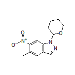 5-Methyl-6-nitro-1-(tetrahydro-2H-pyran-2-yl)-1H-indazole