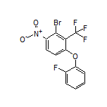 2-Bromo-4-(2-fluorophenoxy)-1-nitro-3-(trifluoromethyl)benzene