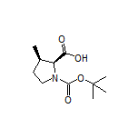 (2S,3R)-1-Boc-3-methylpyrrolidine-2-carboxylic Acid