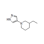 3-Ethyl-1-(4-pyrazolyl)piperidine