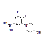 3,4-Difluoro-5-(4-hydroxypiperidin-1-yl)phenylboronic Acid