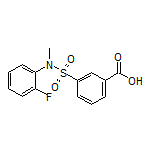 3-[N-(2-Fluorophenyl)-N-methylsulfamoyl]benzoic Acid