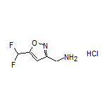 [5-(Difluoromethyl)-3-isoxazolyl]methanamine Hydrochloride