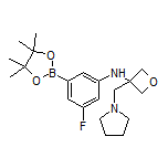 3-Fluoro-5-[[3-(1-pyrrolidinylmethyl)oxetan-3-yl]amino]phenylboronic Acid Pinacol Ester