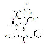 (2S,3R,4S,5S,6S)-2-(2-Cbz-4-formylphenoxy)-6-(methoxycarbonyl)tetrahydro-2H-pyran-3,4,5-triyl triacetate