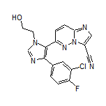6-[4-(3-Chloro-4-fluorophenyl)-1-(2-hydroxyethyl)-1H-imidazol-5-yl]imidazo[1,2-b]pyridazine-3-carbonitrile