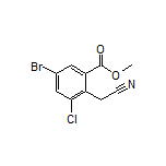 Methyl 5-Bromo-3-chloro-2-(cyanomethyl)benzoate