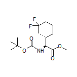 Methyl (S)-2-(Boc-amino)-2-[(S)-3,3-difluorocyclohexyl]acetate