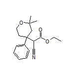 Ethyl 2-Cyano-2-(2,2-dimethyl-4-phenyltetrahydro-2H-pyran-4-yl)acetate