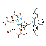 (1R,3R,4R,7S)-1-[[Bis(4-methoxyphenyl)(phenyl)methoxy]methyl]-3-[2-isobutyramido-6-oxo-3H-purin-9(6H)-yl]-2,5-dioxabicyclo[2.2.1]heptan-7-yl (2-Cyanoethyl) Diisopropylphosphoramidite