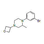 1-(3-Bromophenyl)-2-methyl-4-(oxetan-3-yl)piperazine