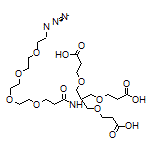 1-Azido-17,17-bis[(2-carboxyethoxy)methyl]-15-oxo-3,6,9,12,19-pentaoxa-16-azadocosan-22-oic Acid