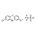 (2-Bromo-4-chlorophenyl)(4-methoxyphenyl)iodonium Trifluoromethanesulfonate
