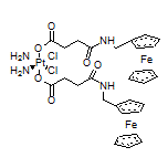 Diaminobis[[(ferrocenylamino)-4-oxobutanoyl]oxy]platinum Chloride