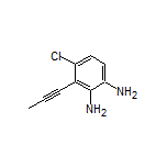 4-Chloro-3-(1-propyn-1-yl)benzene-1,2-diamine