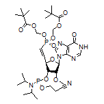 [[[2-[(2R,3R,4R,5R)-3-[[(2-Cyanoethoxy)(diisopropylamino)phosphino]oxy]-4-methoxy-5-[6-oxo-1H-purin-9(6H)-yl]tetrahydrofuran-2-yl]vinyl]phosphoryl]bis(oxy)]bis(methylene) Bis(2,2-dimethylpropanoate)