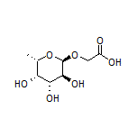 2-[[(2R,3S,4R,5S,6S)-3,4,5-Trihydroxy-6-methyltetrahydro-2H-pyran-2-yl]oxy]acetic Acid