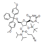 (2R,3R,4S,5S)-2-[[Bis(4-methoxyphenyl)(phenyl)methoxy]methyl]-4-[(tert-butyldimethylsilyl)oxy]-5-(1-methyl-2,4-dioxo-1,2,3,4-tetrahydro-5-pyrimidinyl)tetrahydrofuran-3-yl (2-Cyanoethyl) Diisopropylphosphoramidite