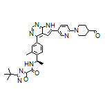 (R)-3-(tert-Butyl)-N-[1-[4-[6-[6-(4-formyl-1-piperidyl)-3-pyridyl]-7H-pyrrolo[2,3-d]pyrimidin-4-yl]-2-methylphenyl]ethyl]-1,2,4-oxadiazole-5-carboxamide