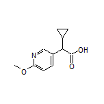 2-Cyclopropyl-2-(6-methoxypyridin-3-yl)acetic Acid