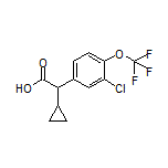2-[3-Chloro-4-(trifluoromethoxy)phenyl]-2-cyclopropylacetic Acid