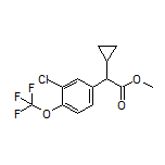 Methyl 2-[3-Chloro-4-(trifluoromethoxy)phenyl]-2-cyclopropylacetate