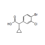 2-(4-Bromo-3-chlorophenyl)-2-cyclopropylacetic Acid