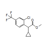 Methyl 2-[2-Chloro-4-(trifluoromethyl)phenyl]-2-cyclopropylacetate